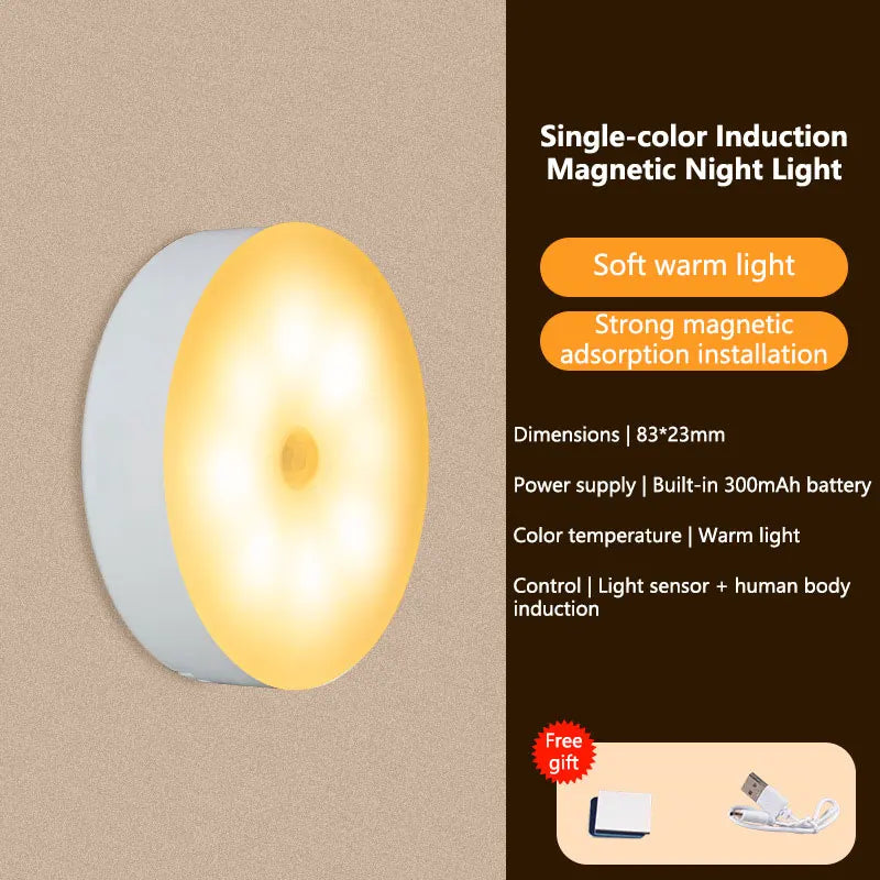 💡 Luz LED con Sensor de Movimiento | Magnética y Recargable