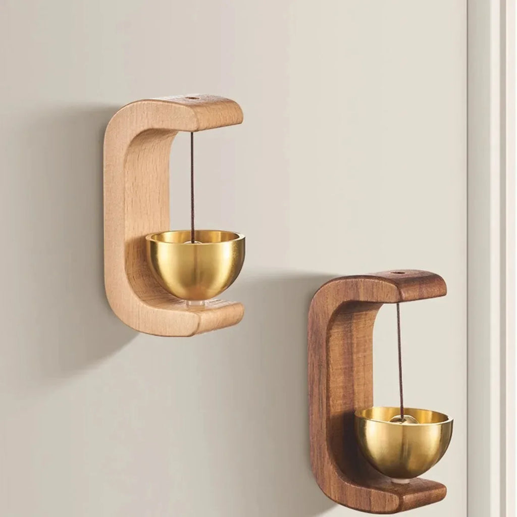 🎐 Campana de Viento de Madera | Timbre Decorativo para Puerta
