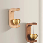 🎐 Campana de Viento de Madera | Timbre Decorativo para Puerta