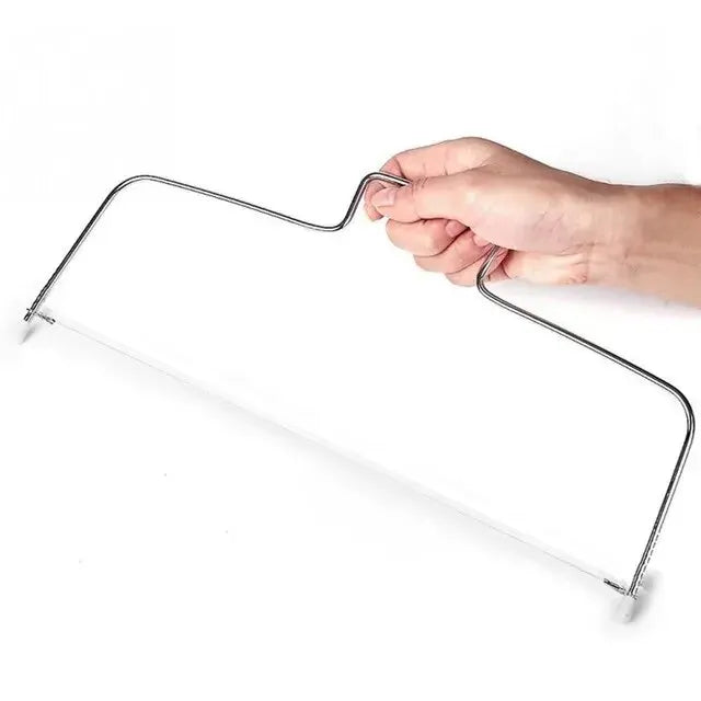 Adjustable cake cutter and leveler.