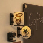 ☕ Imán Decorativo con Luz para Refrigerador