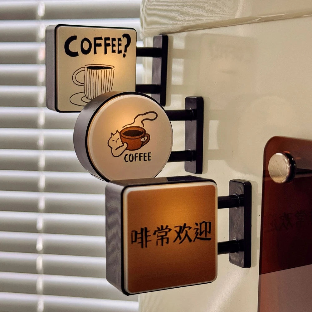 ☕ Imán Decorativo con Luz para Refrigerador