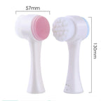 Cepillo Facial de Silicona Doble Cara con Masaje
